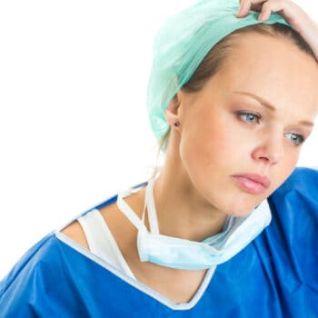 exhausted medical staff